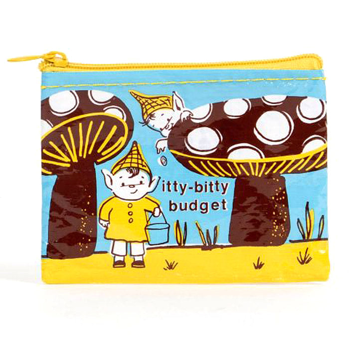 Itty Bitty Budget Recycled Coin Purse by Blue Q