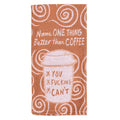 Name One Thing Better than Coffee Kitchen Towel - woven jacquard Cotton Kitchen Blue Q
