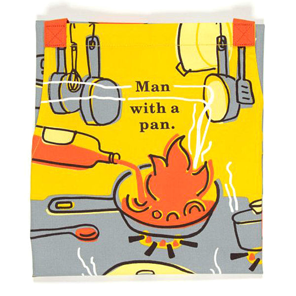 Blue Q Man With a Pan Full Apron With Pockets