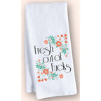 Fresh Out of Fucks - cotton towel - by Twisted Wares