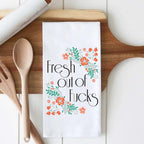 Fresh Out of Fucks - cotton towel - by Twisted Wares