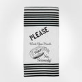 Wash Your Hands. No, seriously. Hang tight Terry Towel from Twisted Wares