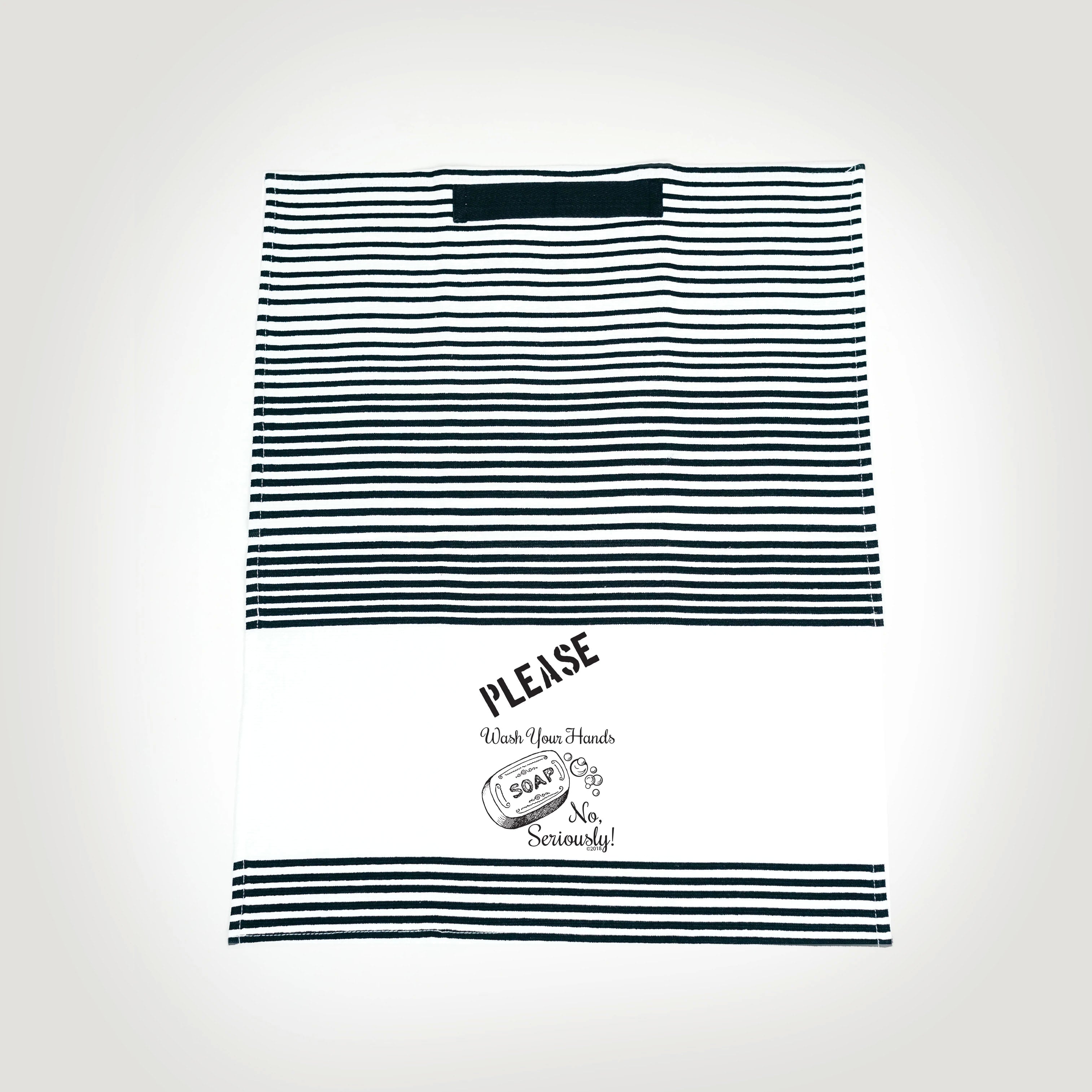 Wash Your Hands. No, seriously. Hang tight Terry Towel from Twisted Wares