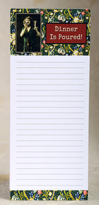 " Wine.  That pretty much covers all the basic food groups" lined magnetic notepad by Umlaut Brooklyn