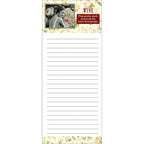 " Wine.  That pretty much covers all the basic food groups" lined magnetic notepad by Umlaut Brooklyn