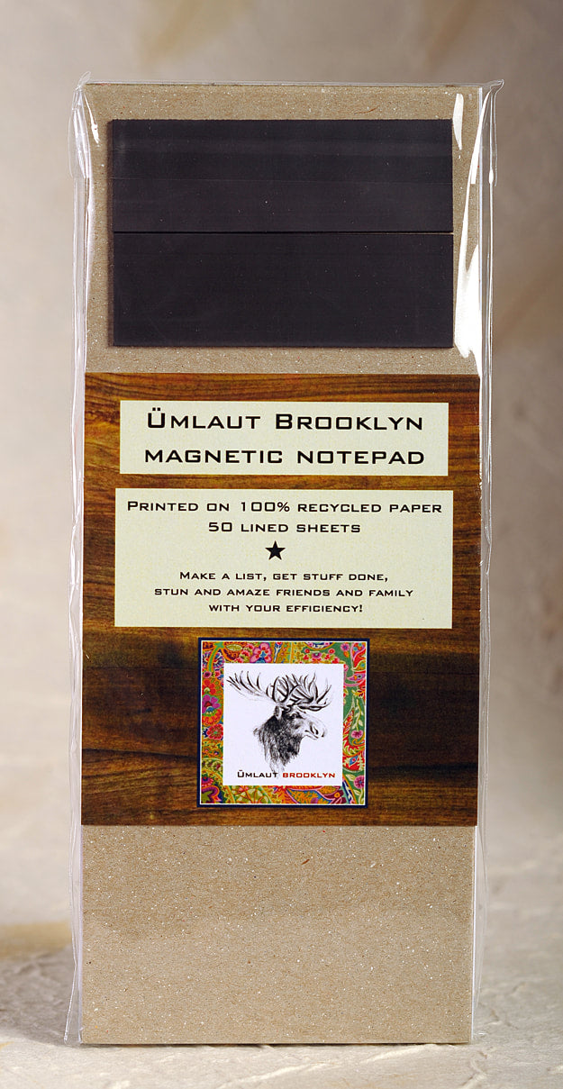 " OH GOD  Not another list " lined magnetic notepad by Umlaut Brooklyn