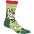 Blue Q Ain't No Bad Joke Like a Dad Joke MEN's Crew Socks