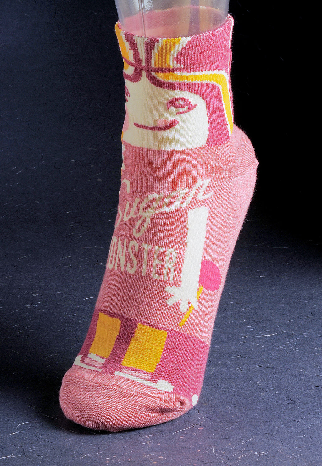 Women's Ankle Socks - Sugar Monster-More Please  - Blue Q