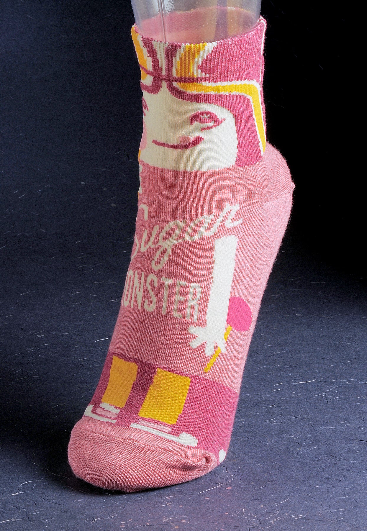 Women's Ankle Socks - Sugar Monster-More Please  - Blue Q