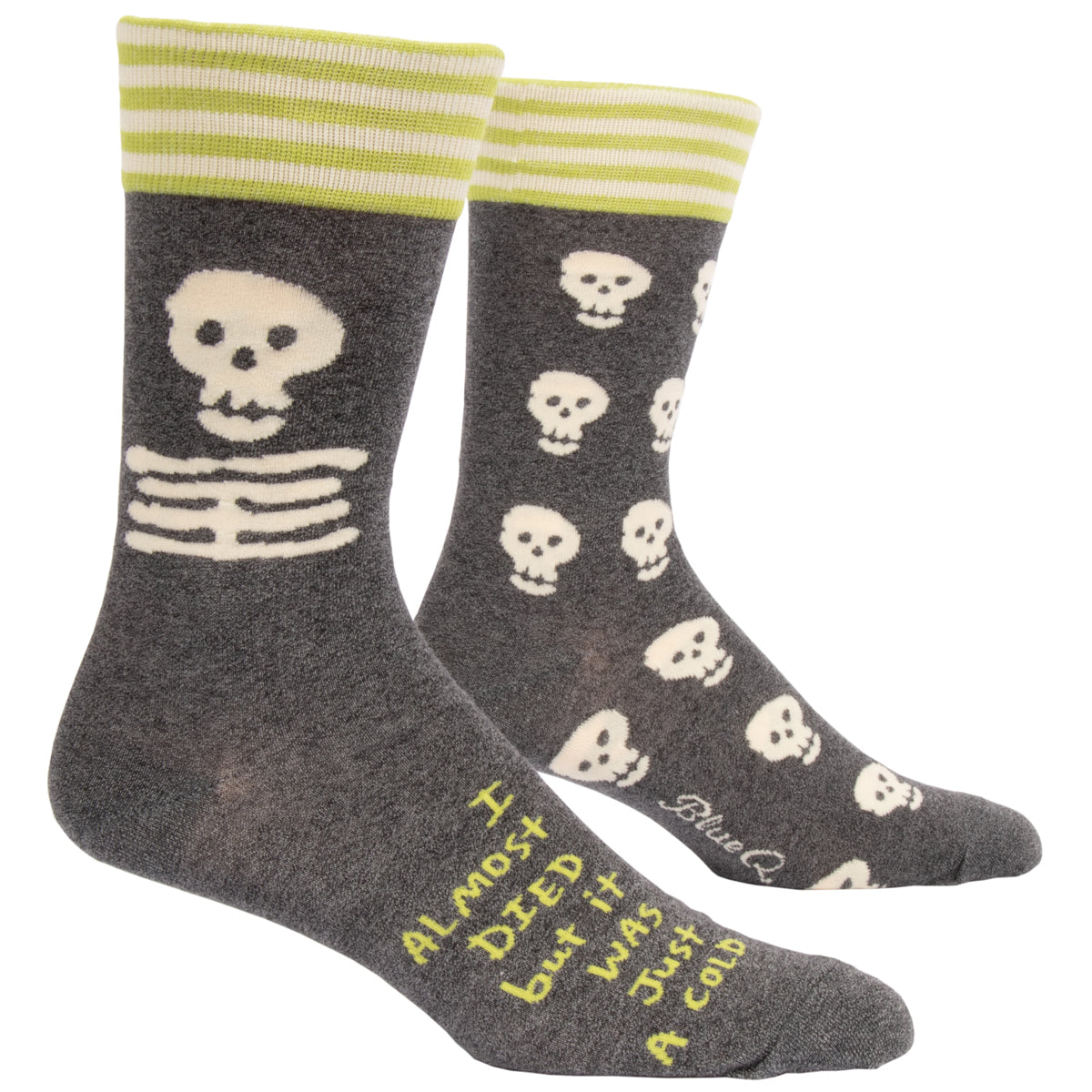 I almost died but it was just a cold MEN's Crew Socks