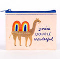 Your Double Wonderful Eco, Recycled Coin Purse - Blue Q