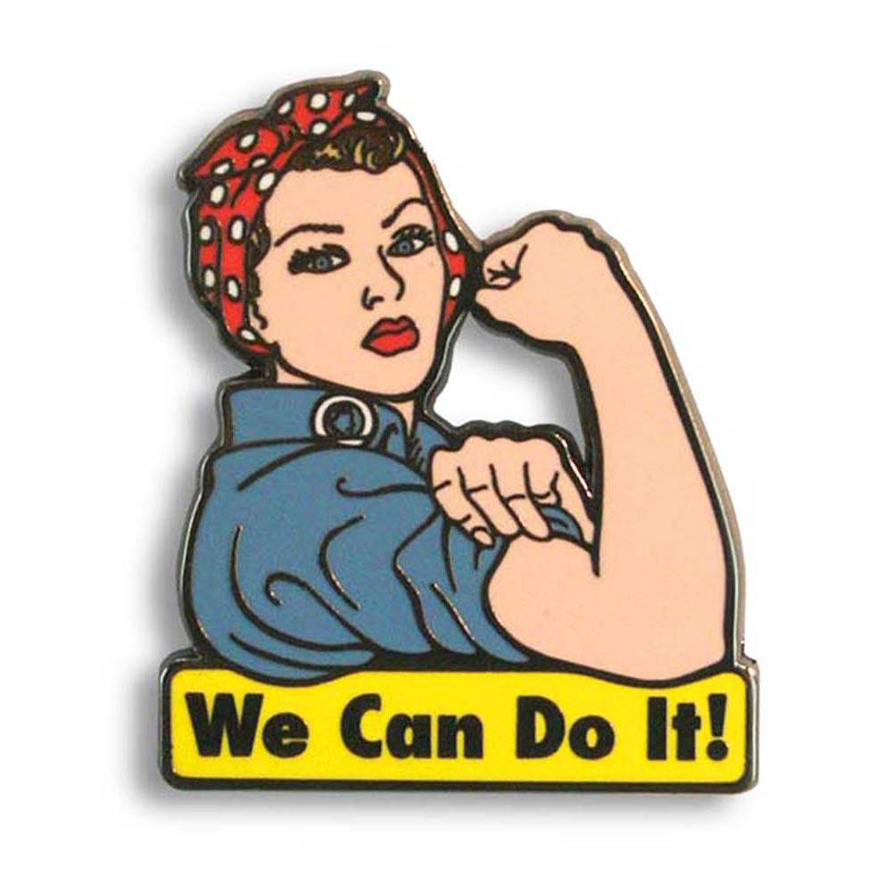 Rosie The Riveter We Can Do It Enamel Pin by Lucky Jack fka Trixie and Milo
