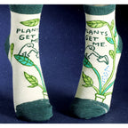 Women's Ankle Socks - Plants Get Me  - Blue Q