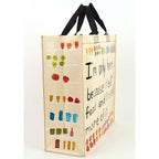 I'm Only Here Because I Eat Blue Q  Shopper Bag - Reusable Shopping Bags