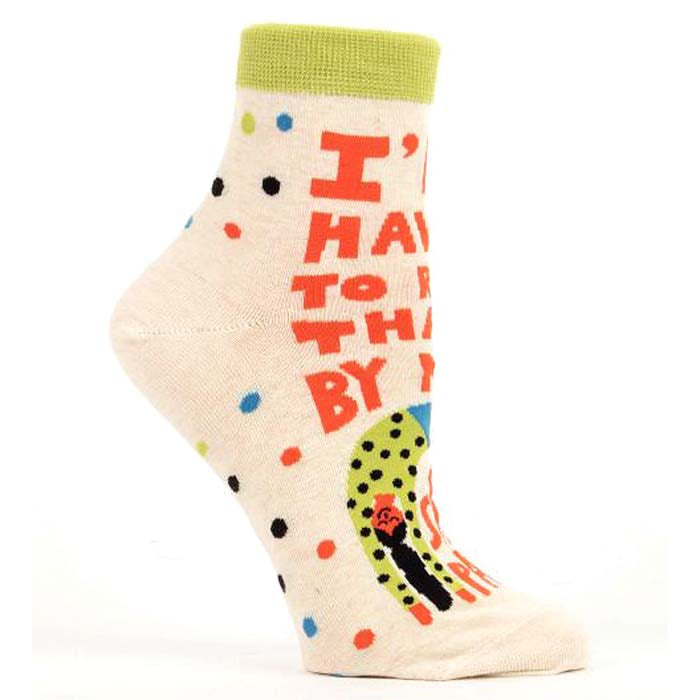 I'll Have To Run That By My Sweatpants - Women's Ankle Socks by Blue Q