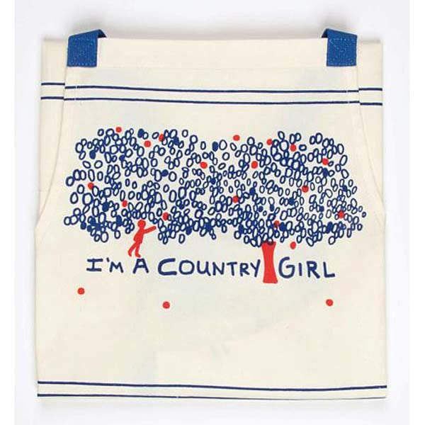 I'm a Country Girl - Blue Q Adjustable Full Apron With Pockets