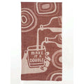 Make It a Double  Blue Q Kitchen Towel - woven jacquard Cotton Kitchen Towel