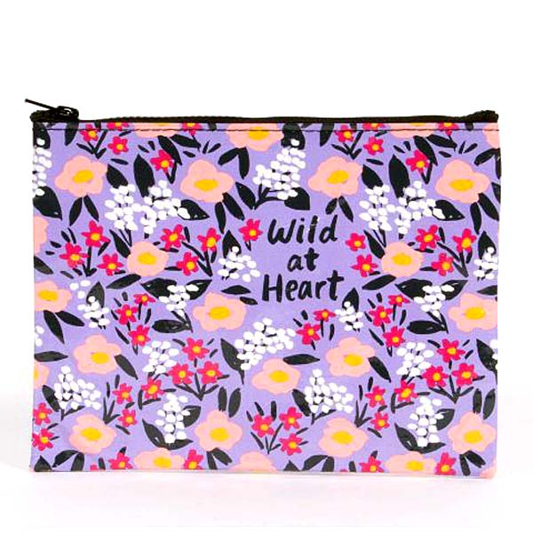 Wild at Heart - Blue Q Eco, Recycled Zipper Pouch