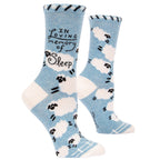 In Loving Memory of Sleep - Combed Cotton Women's Crew Socks by Blue Q