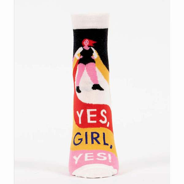 Yes, Girl, Yes Combed Cotton Women's Ankle Sock by Blue Q