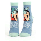This Shit Is Ridiculous. I'm Busy. Combed Cotton Women's Ankle Sock by Blue Q