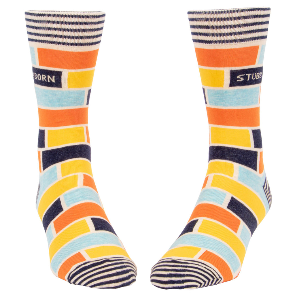 Stubborn Combed Cotton MEN's Crew Socks by Blue Q