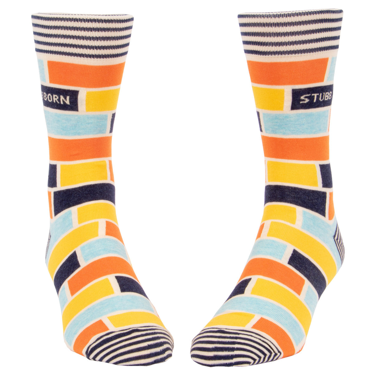 Stubborn Combed Cotton MEN's Crew Socks by Blue Q