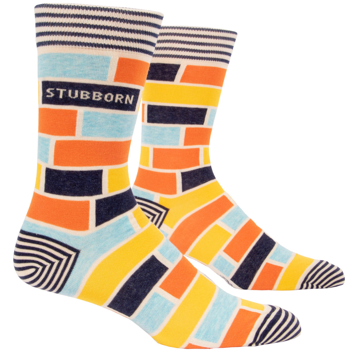 Stubborn Combed Cotton MEN's Crew Socks by Blue Q
