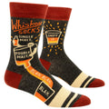 Whiskey Combed Cotton MEN's Crew Socks by Blue Q