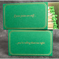 If Your Joints Are Stiff ... You're Rolling Them Too Tight - 4" matches by MatchDaddy