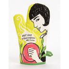 Hot Hot Vegetarian Action - Blue Q Cotton Oven Mitts