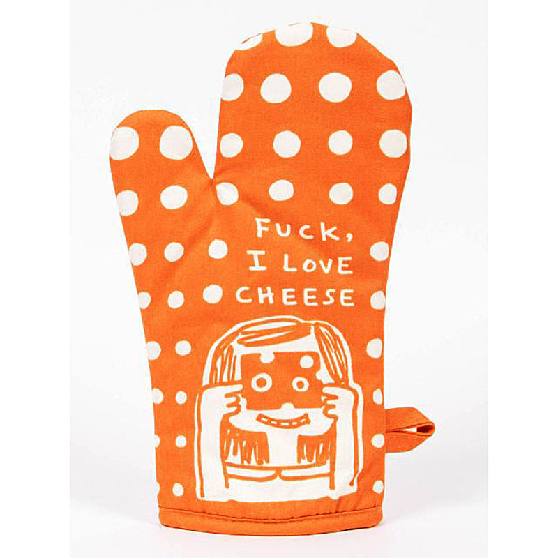 Fuck I Love Cheese - Blue Q Cotton Oven Mitts