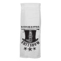 Ringmaster of the Shitshow - Hang Tight Cotton Towel with pull through loop - by Twisted Wares