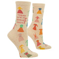 These are My Dressy Socks.  Women's Crew Socks - Blue Q