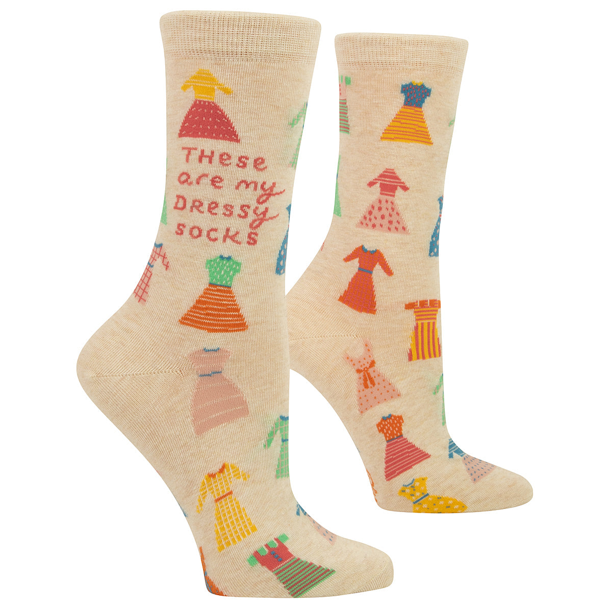 These are My Dressy Socks.  Women's Crew Socks - Blue Q
