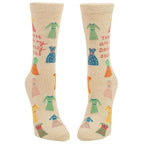 These are My Dressy Socks.  Women's Crew Socks - Blue Q