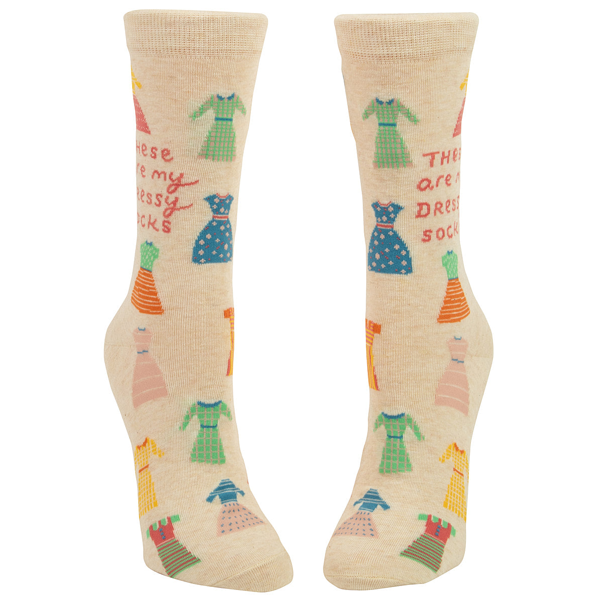 These are My Dressy Socks.  Women's Crew Socks - Blue Q