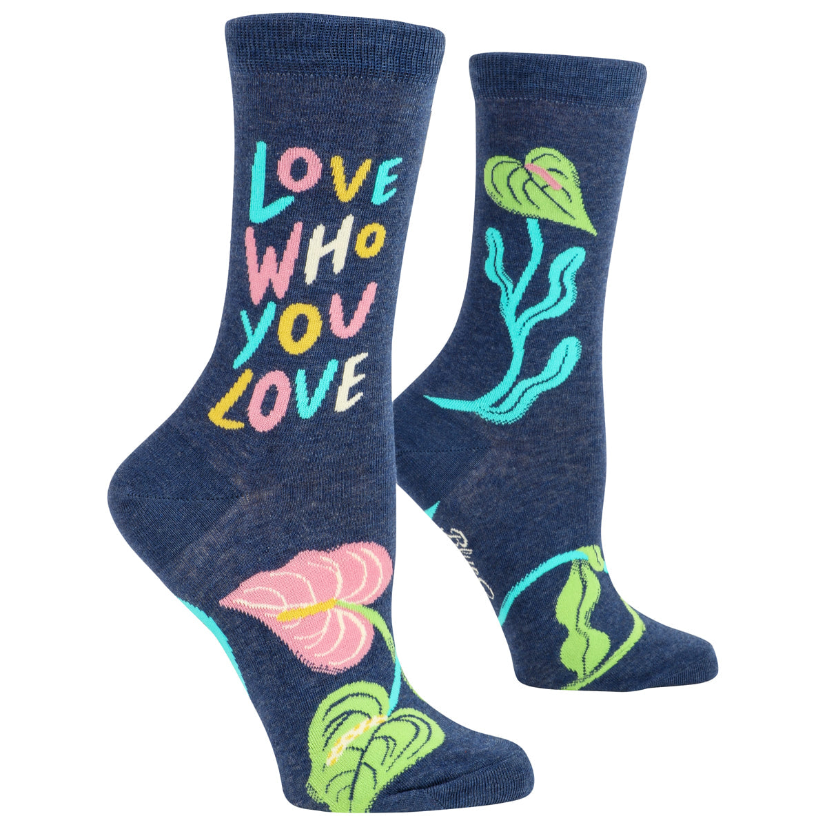Love Who You Love - Women's Crew Socks - Blue Q