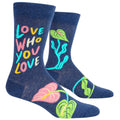 Love Who You Love Combed Cotton MEN's Crew Socks by Blue Q