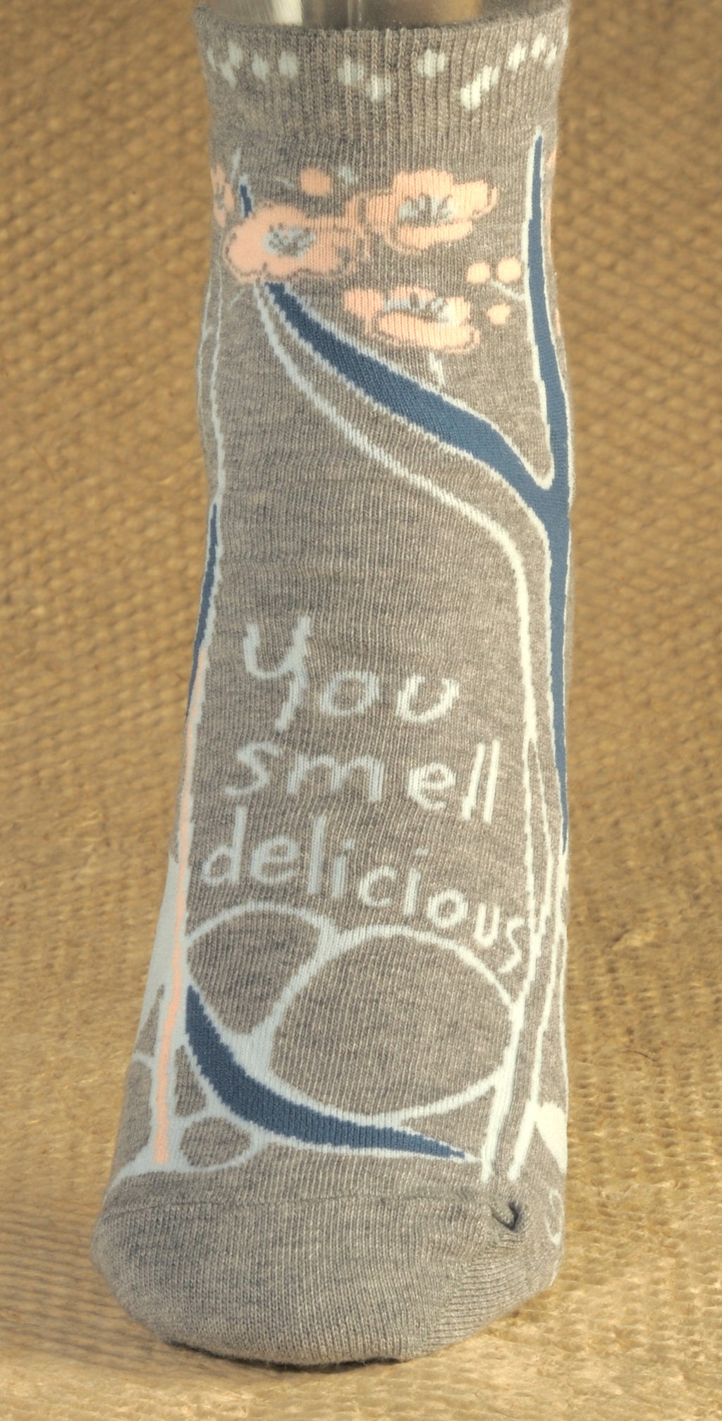 Women's Ankle Socks -  You Smell Delicious - Blue Q