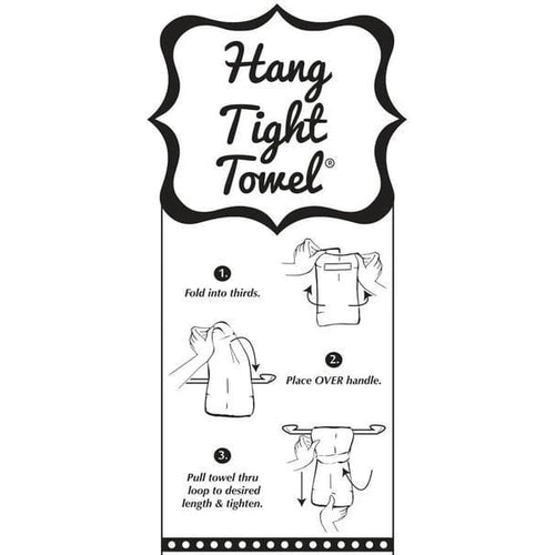 Adulting is Bullshit Hang Tight Cotton Towel with pull through loop - by Twisted Wares