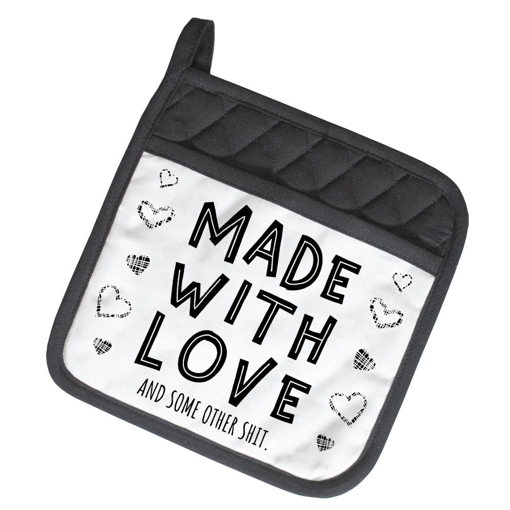 Made With Love insulated with pocket - Twisted Wares Potholder