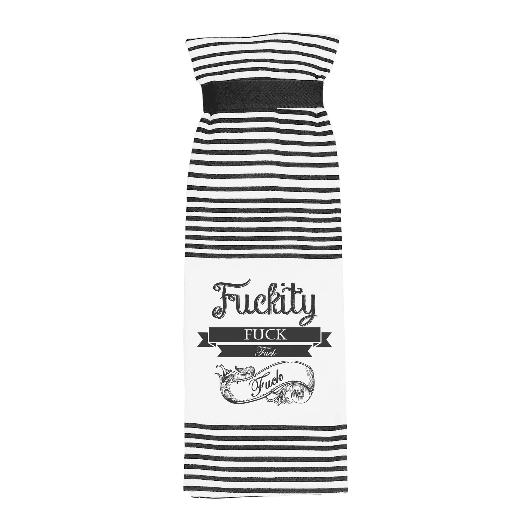 Fuckity Fuck Fuck Hang Tight Terry Towel by Twisted Wares