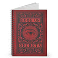 The Book of Secrets lined spiral notebook.