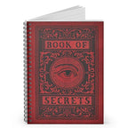 The Book of Secrets lined spiral notebook.