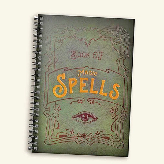 The Book of Spells lined spiral notebook.
