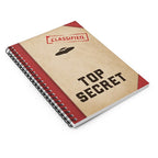 Classified.  Top Secret - lined spiral notebook.