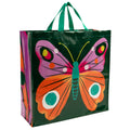 Big Butterfly Blue Q Shopper Bag - Reusable Shopping Bags
