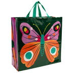 Big Butterfly Blue Q Shopper Bag - Reusable Shopping Bags
