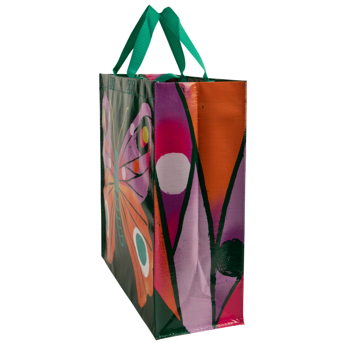 Big Butterfly Blue Q Shopper Bag - Reusable Shopping Bags
